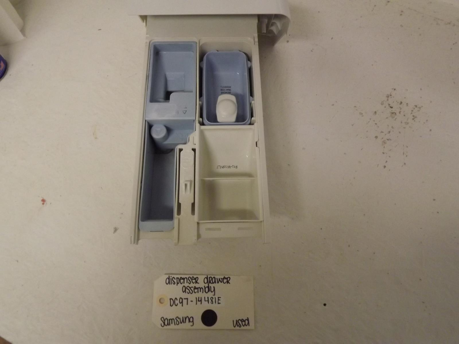 Samsung Washer DC97-14481E Dispenser Drawer Assembly Used Samsung Washer DC97-14481E Dispenser Drawer Assembly Used